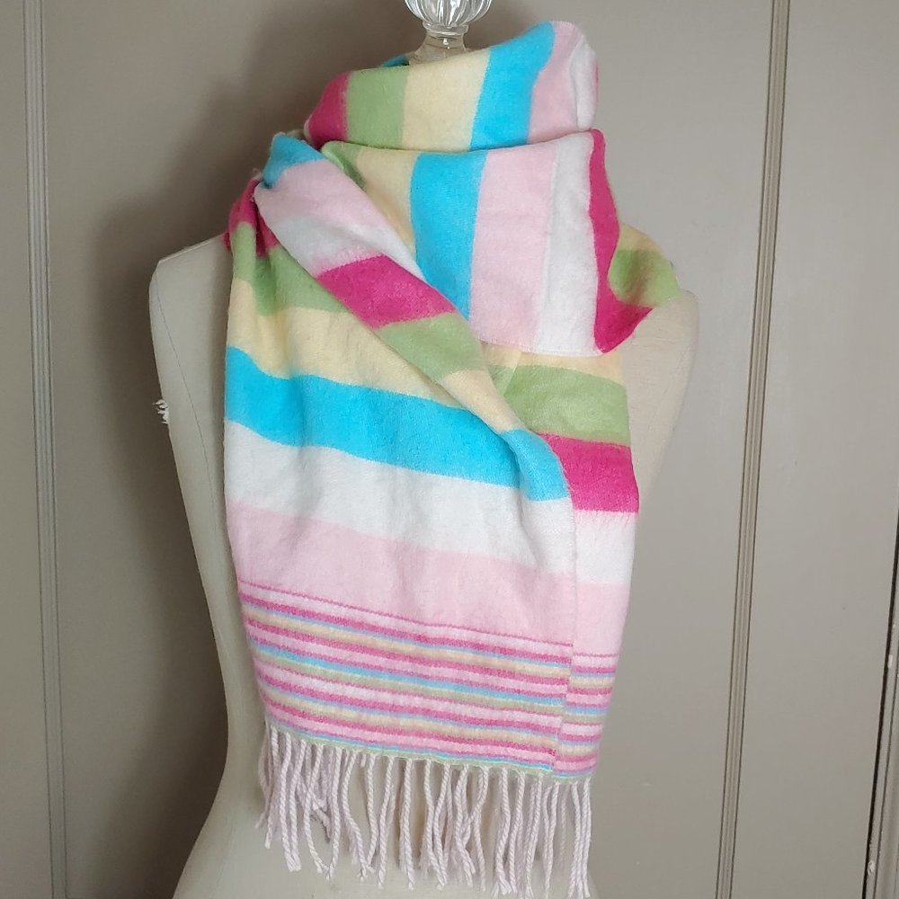 Striped Multicolor Scarf - Picture 2 of 6